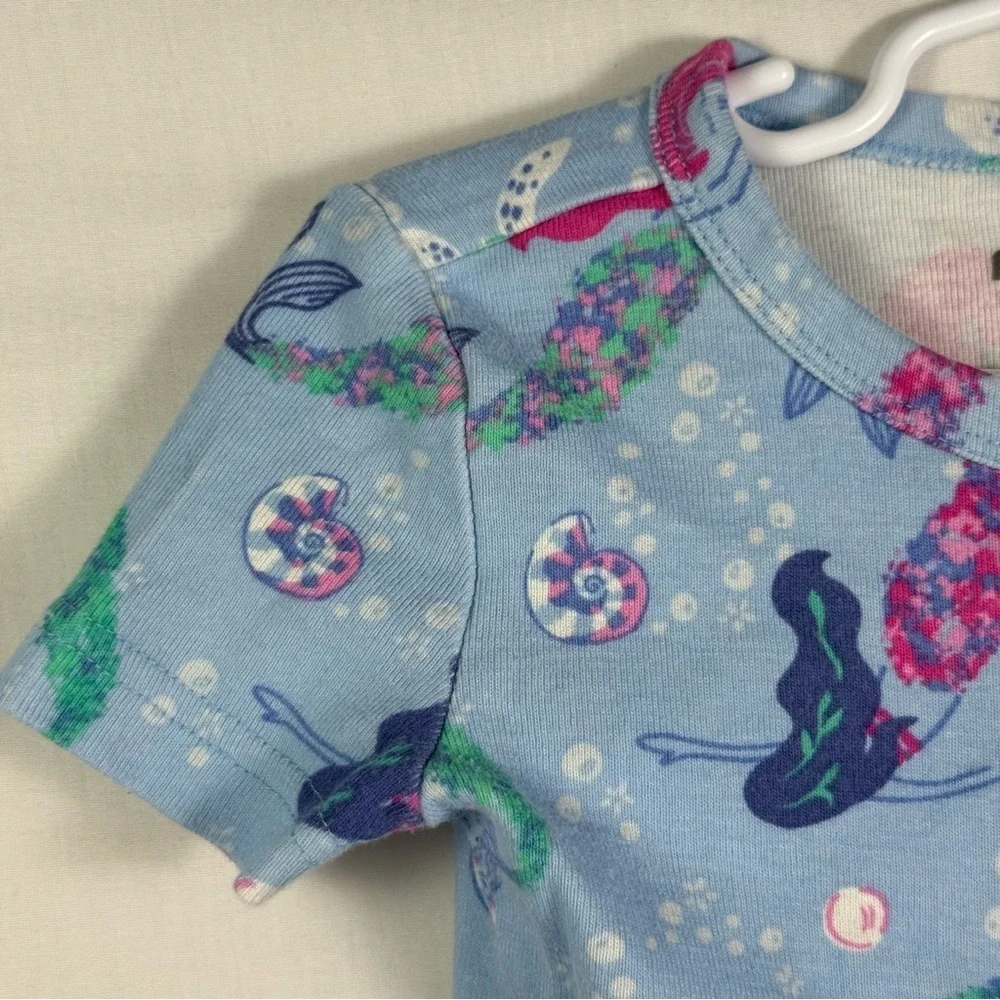 Rumi & Ryder Blue Mermaid Patterned Shirt Girls Size S